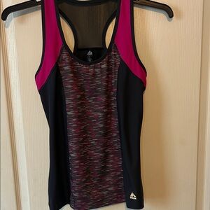 Reebok Pink and Black Performance Tank